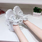 Spring  Summer Mesh Hollow Breathable Women's Shoes Flat Casual Sports Shoes Female Students Korean Wild Shoes