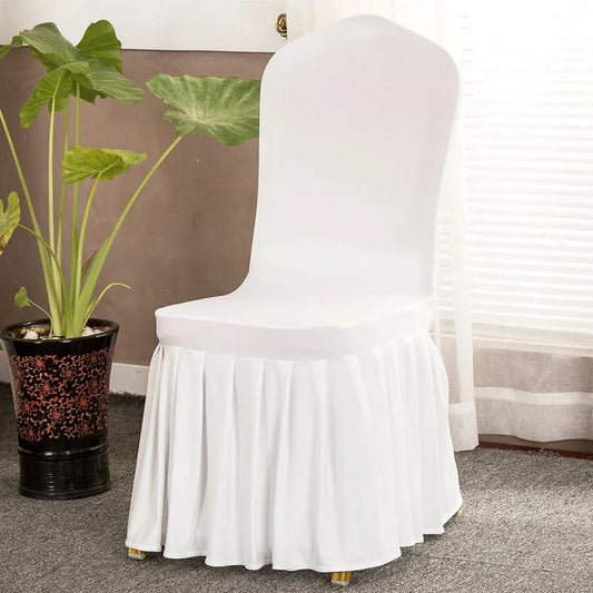 Universal All-inclusive Chair Cover Household One-piece Chair Cover Solid Color Skirt Elastic Chair Cover Hotel Generalv