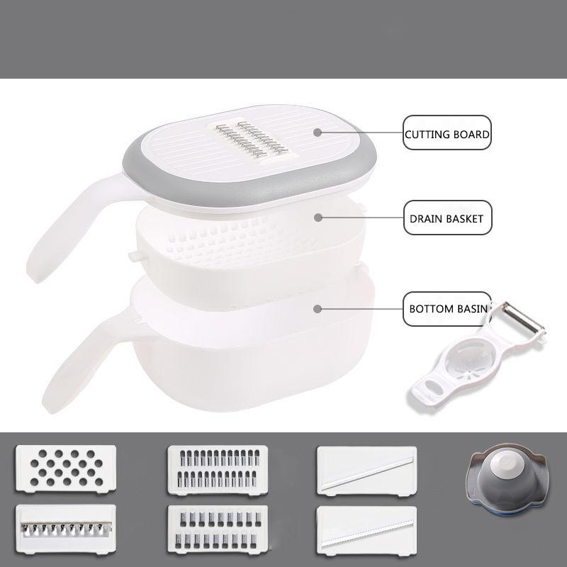 Vegetable Cutter Potato Shredder Grater Multi-function Grater Slicing Carrot Shreds Kitchen Artifact