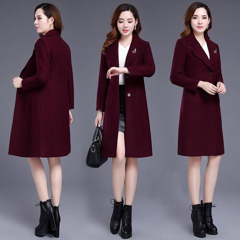 Woolen Overcoat Female Coat Autumn Winter Coats and Jackets Women Coat Women's Wool Coats Long Tops