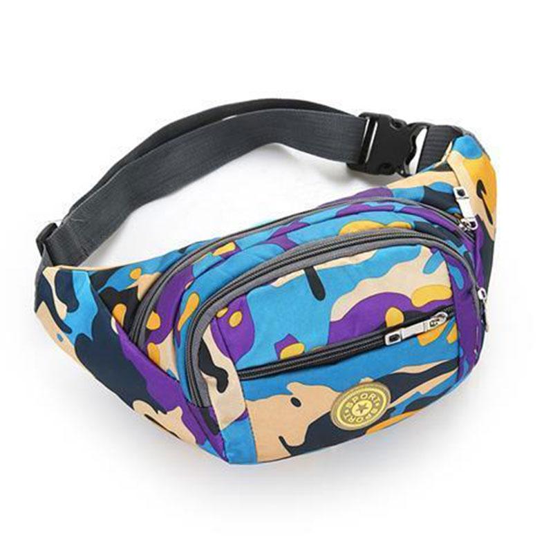 Waistbag Women's Multi-layer Camouflage Waterproof Oxford Cloth Business Bag Cashier Pockets Change Mobile Phone Riding Sports Pockets