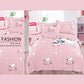 Net Celebrity Four-piece Bedding Cartoon Bed Linen Quilt Sanding Three-piece Student Bedding
