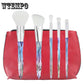 5 Crystal Unicorn Makeup Brush Rainbow Diamond Handle Makeup Powder Make Up Brush Cosmetic Tools Kit