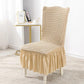 Bubble Lattice Skirt Swing Home Seat Cover One-piece Elastic Office Chair Cover Luxury Dining Chair Cover Hotel Chair Cover
