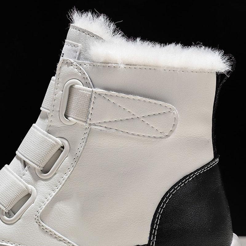 Snow Boots Women's Autumn and Winter All-match Plus Velvet Short Boots Cotton Shoes Increased Martin Boots
