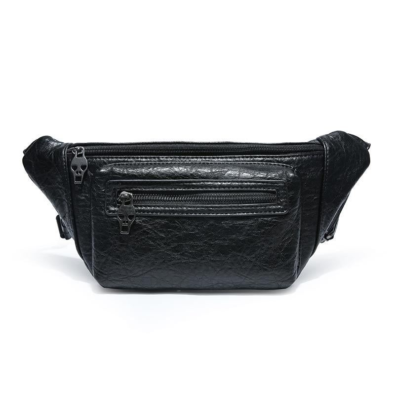 Retro Waist Bag Women Leopard Chest Bag Mobile Phone Bag Outdoor Leisure Sports Riding Shoulder Bag