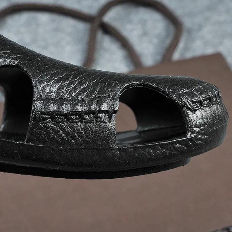 Summer Hole Shoes Men's Korean Soft-soled Fashion Slippers Non-slip Outer Wear Sandals Casual Beach Shoes Baotou Sandals