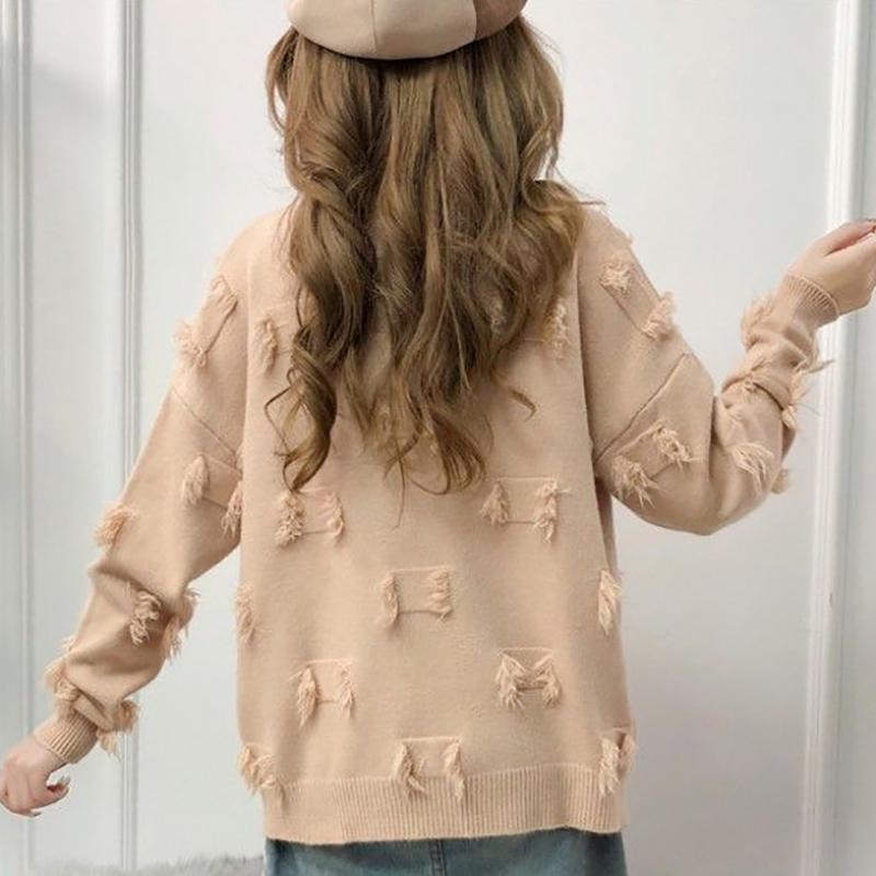 Women's Pullover Sweater Loose Outer Wear Short Wild Sweater Fashion Trend Casual Women's Top