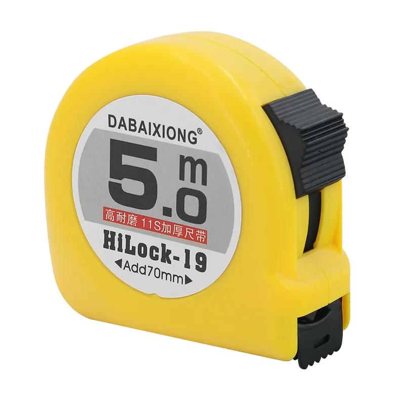 1/5pcs Stainless Steel Tape Measure Self-locking High Precision Measuring Rule 3/5/7.5/10m Mini Tape Measure