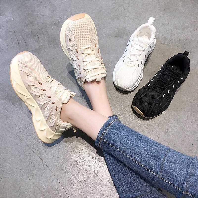 Women Shoes White Sneakers Women Vulcanized Shoes Platform Chunky Sneakers Casual Dad Shoes Basket Femme