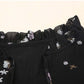 Women's Spring and Autumn Chiffon Short Sleeve Top Tie Bow Print T-Shirt