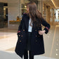 Women Trench Coat  Winter Lapel Long Sleeve Coats Office Ladies Solid Loose Woolen Coat Outwear
