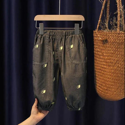 Children's Mosquito Pants Summer Boys and Girls Thin Loose Leggings Pants Small and Medium Baby Long Pants