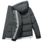 Cotton Men's Winter Jacket Korean Style Trend Thickening Tooling Youth Hooded Cotton Jacket