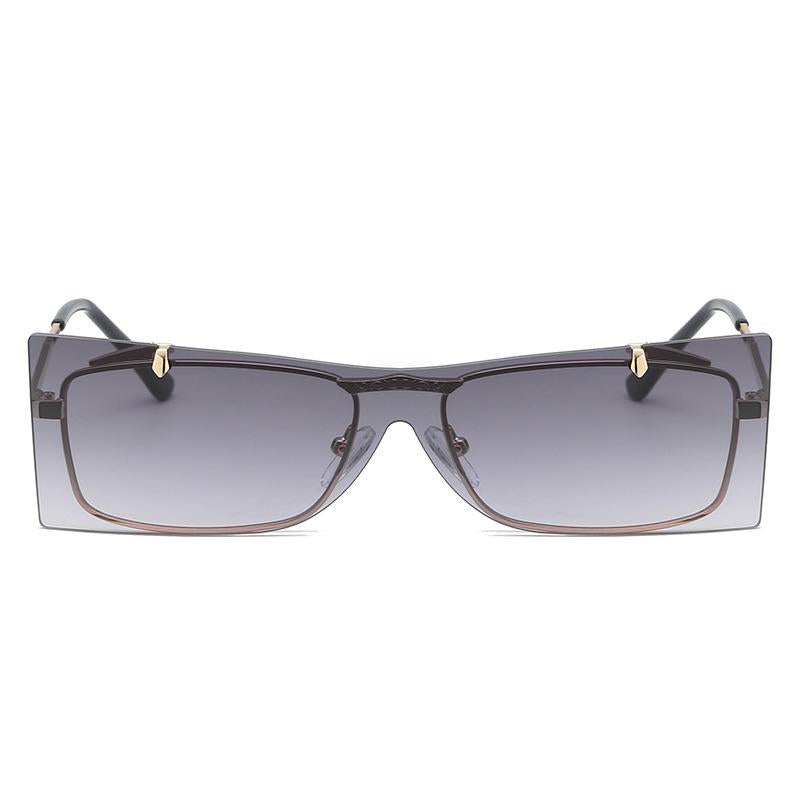 WTEMPO Square Flip Sunglasses Men and Women Punk Sunglasses Women's Tide Ocean Sunglasses