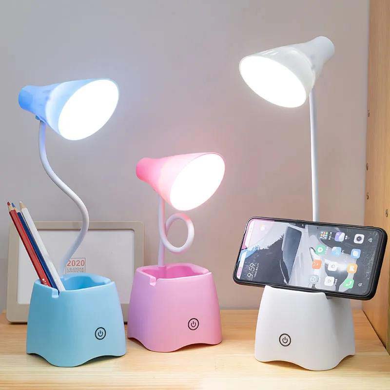 LED Desk Lamp Learning Lamp Eye Protection Lamp USB Rechargeable Room Night Light Bedroom Bedside Lamp