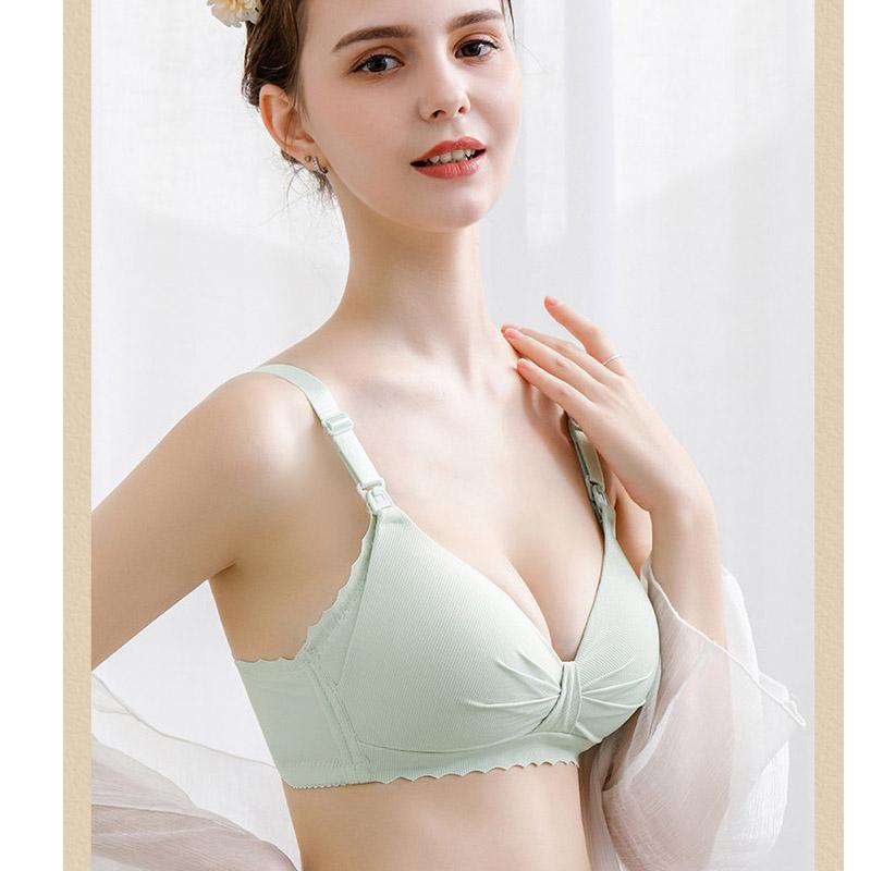Breast Feeding Underwear Breast Feeding Breast Milk Anti Sagging Bra Pregnant Women Gather Non Steel Ring Bra Fashion Sexy Thin