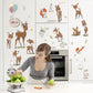 Sika deer cabinet closet refrigerator door room background decoration removable stickers