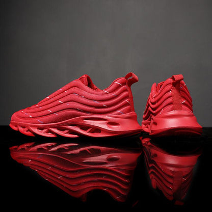 Men's shock-absorbing running shoes casual deodorant fashion tide shoes men's increase blade shoes