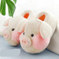 Autumn and Winter Piglet Cotton Slippers Non-slip Thermal Insulation Bag with Cotton Shoes Comfortable Casual and Fashionable
