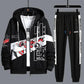 Spring Men Sweater Suit Sports Suit Hooded Pullover Campus Student Sportswear Casual Loose Clothing for Youth