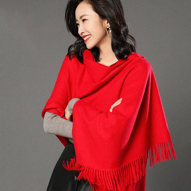 Winter Scarf for Women Fashion Double Side Colors Lady Cashmere Scarves Pashmina Shawls and Wraps