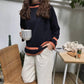 Pofulove Autumn Winter Sweater Female Korean Loose Was Thin Lazy College Style bottoming Sweater