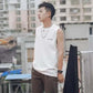 Summer Loose Waistcoat Vest Men's Sleeveless T-shirt Thin Sports Boys Tops