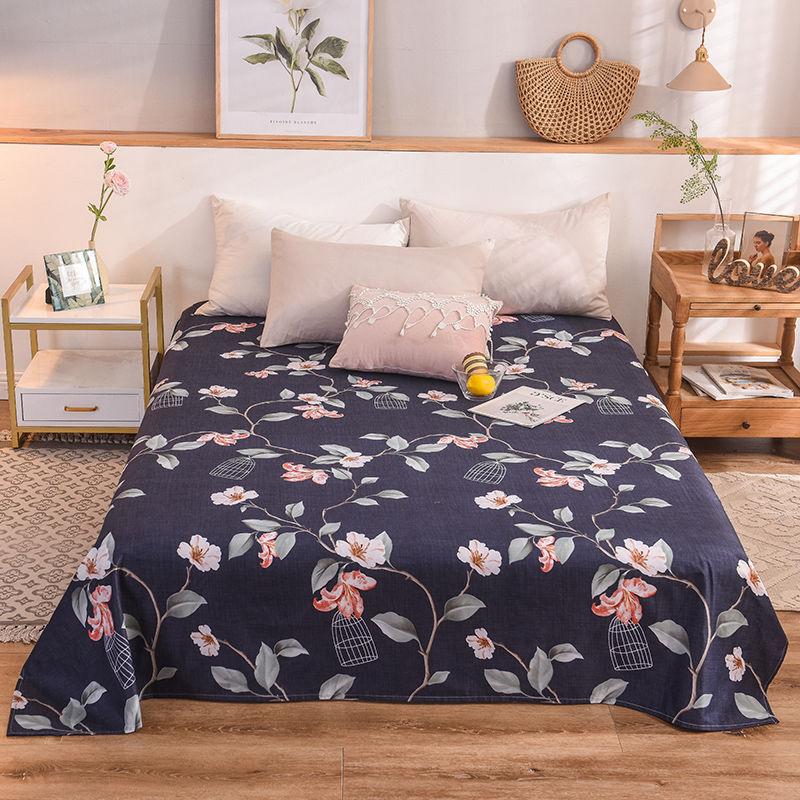 Thick Skin-friendly Sanding Bed Sheet Double Bed Single Four Seasons Universal Active Printing and Dyeing Bedding