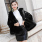 Plush Jacket Women's Lamb Cashmere Short Section Plus Cotton Thickening Slim Slimming Fur Shawl