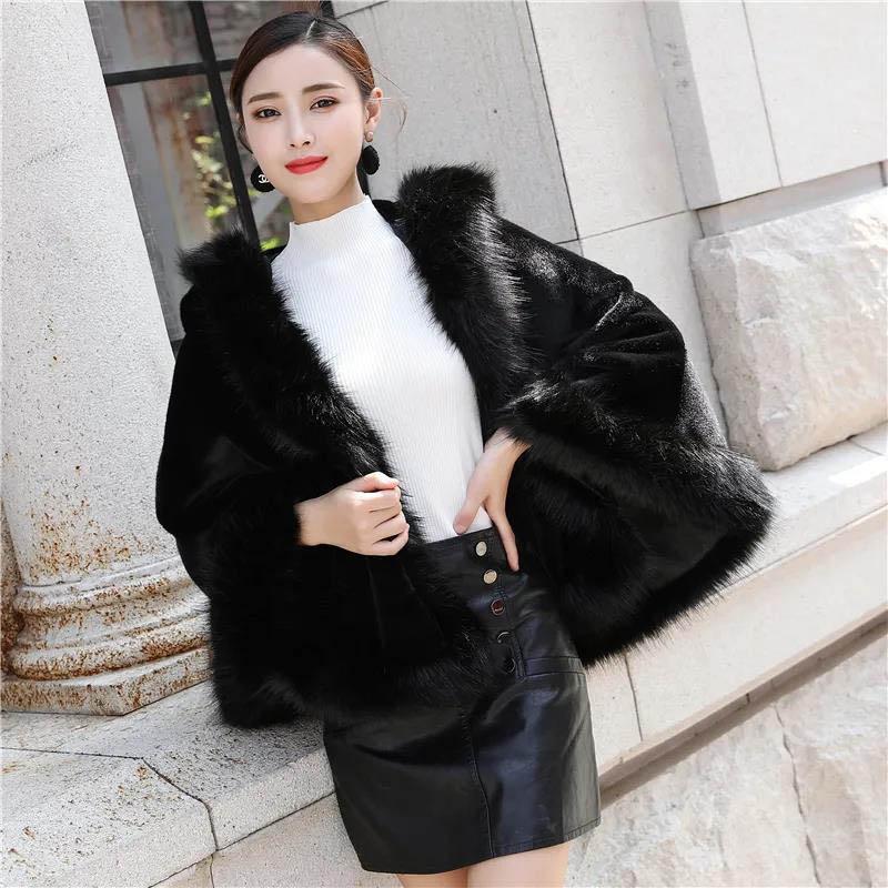 Plush Jacket Women's Lamb Cashmere Short Section Plus Cotton Thickening Slim Slimming Fur Shawl