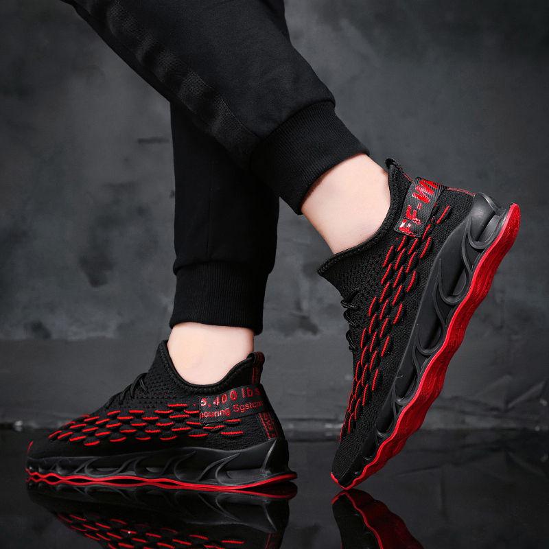 Running Shoes Blade Cushioning Sneakers for Men Breathable Outdoor Athletic Training Walking Sneaker