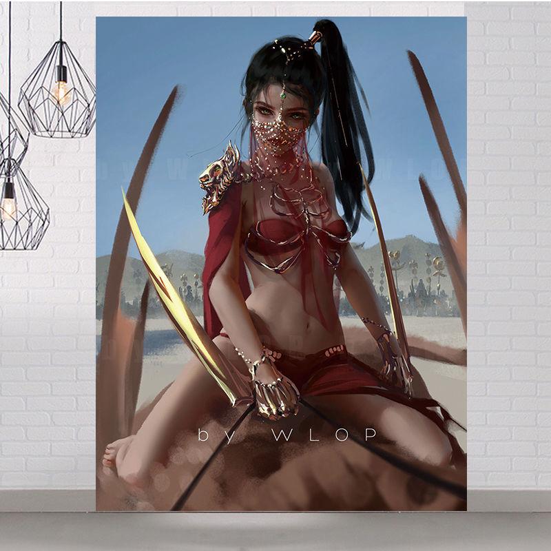 Ghost Knife Net Red Sexy Background Cloth Home Bed Dormitory Rental Room Renovation Decoration Hanging Cloth