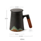 Mountain Design Ceramic Tea Mugs with Filter Ceramic Coffee Cup Chinese Tea Cup 400ml