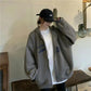 Fleece Thickened Hooded Sweater Women's Winter Loose Lazy Wind Zipper Cardigan Student Jacket Sports Casual Coat