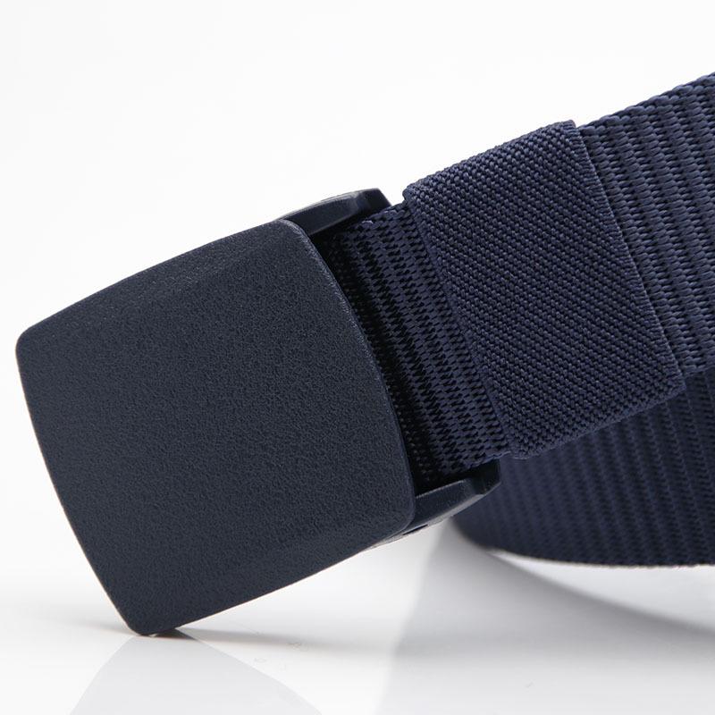 Nylon Belt Student Military Training Pants with Breathable Plastic Buckle Decorative Belt