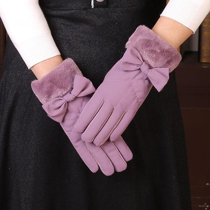 Winter Warm gloves Thick gloves Woman fashion gloves Plush Cotton gloves Windproof gloves