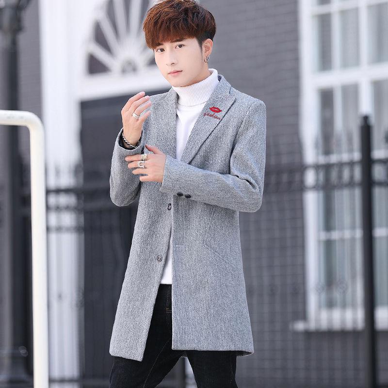 Winter Wool Coat Slim Fit Jackets Mens Casual Warm Outerwear Jacket and coat Men Pea Coat Size M-3X