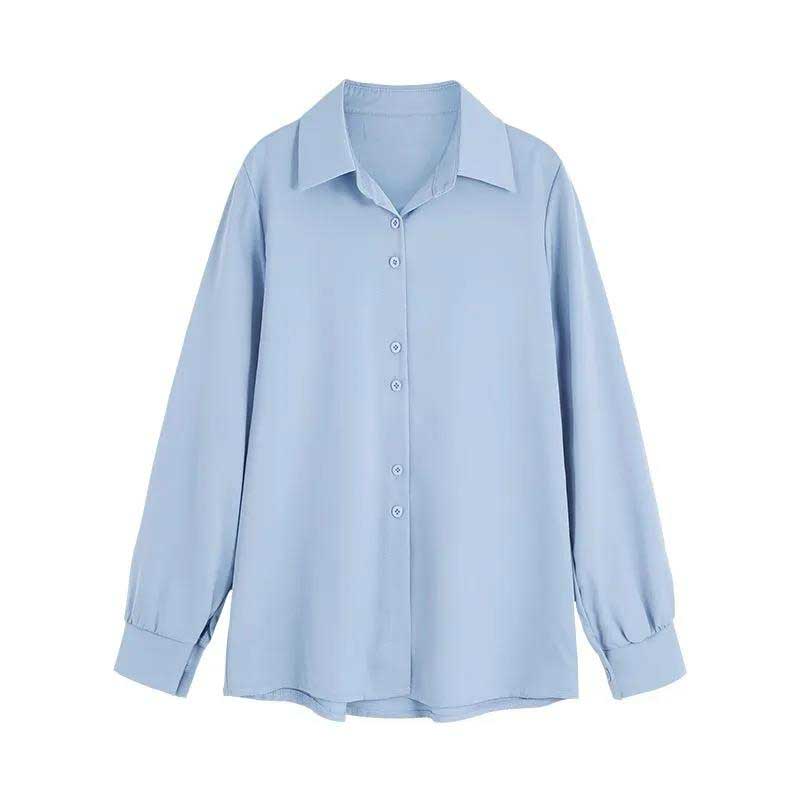 Chiffon Shirts Women's Thin Fashion Tops Loosely Stacked White Shirts Bottoming Shirts