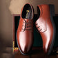 Men's Shoes Lace Up Formal Pointed Toe Leather Shoes Fashion Business Wedding Shoes