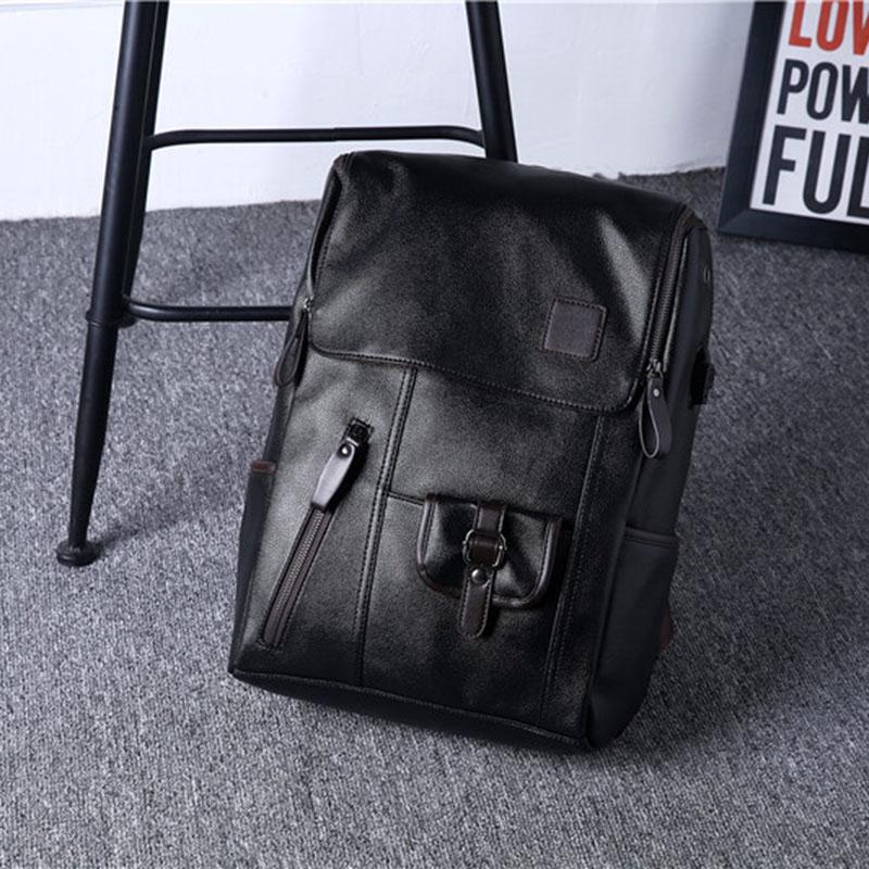 USB Backpack Men Black Large Capacity Waterproof Outdoor Sports Travel Luggage Business Computer Bag