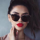 Fashion Women Cateye Sunglasses Fashion Trend Vintage Elegant Oval Lady Sun Glasses Female oculo de
