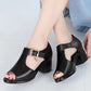 Fish Mouth Sandals Women Spring and Summer Rome Women's Thick Heels All-match Middle-heel Women's Shoes Middle-aged Mother Shoes
