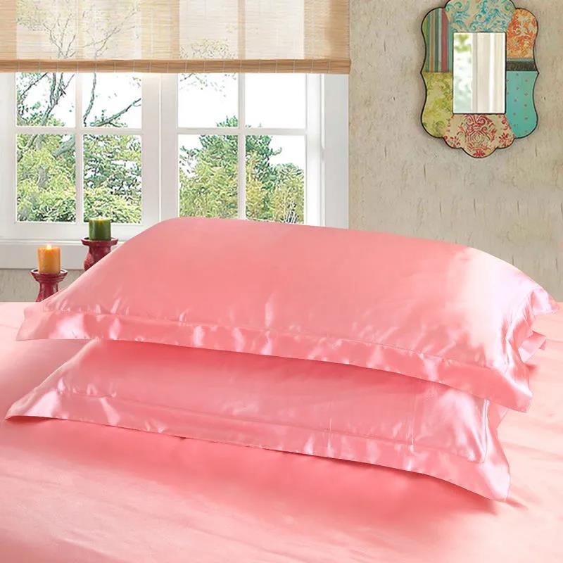 Double-sided Ice Silk Pillowcases A Pair of Silky Cool Feeling Pillowcases Single Pillow Core Cover