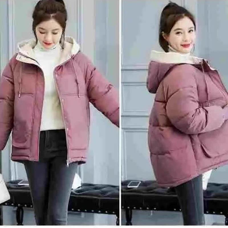 Down Padded Jacket Female Winter Student Korean Version of Bread Jacket Short Padded Jacket Loose Thick Padded Jacket