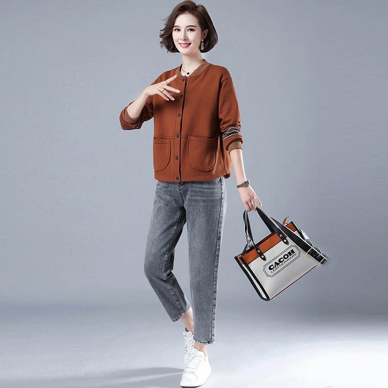 Fashion Solid Women Jacket Long Sleeve Lady Baseball Sports Outwear Overcoat Jacket Zipper Coat