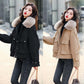Women's Down Jacket Short Pie Overcoming Wide Jacket Fashion Tooling Coat Big Pocket Snow Jacket
