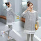Spring and Autumn Maternity Suit Wild Striped Long Sleeve Top Loose Fashion Mid-length Sweater