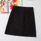 Woolen Skirt Female Autumn and Winter High Waist One Step Hip Skirt Half Skirt Woolen A-line Skirt