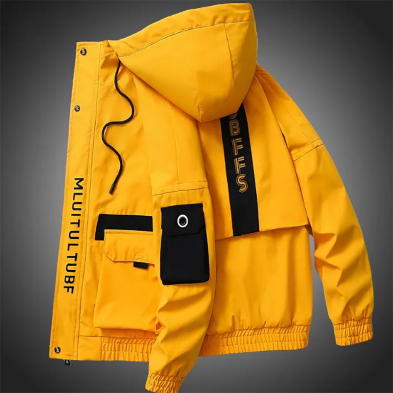 Autumn Jacket Men's Jacket Hooded Jacket Casual Loose Trend All-match Korean Coats